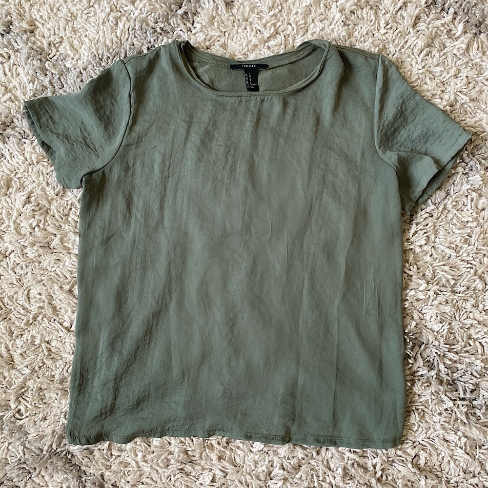 Forever 21 Olive Green Top